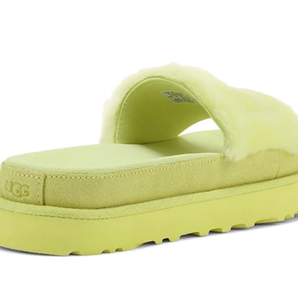 UGG Laton Fur Slide SZ 7 BRAND NEW 💛⭐️🌻🌝 - Picture 7 of 10